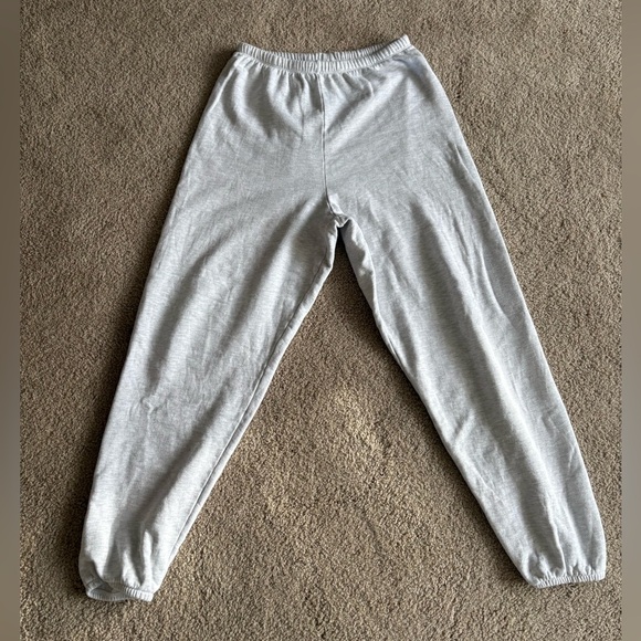 Joah Brown off white French terry white cotton jogger sweatpants size medium - Picture 3 of 15